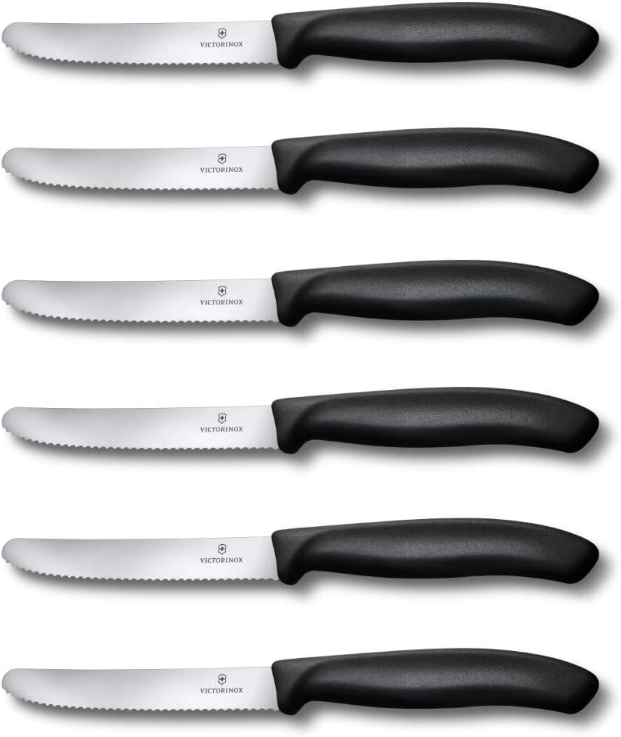 Victorinox Swiss Classic, Coltello da colazione, Coltello da pane, Lama affilata, seghettata, 11 cm,