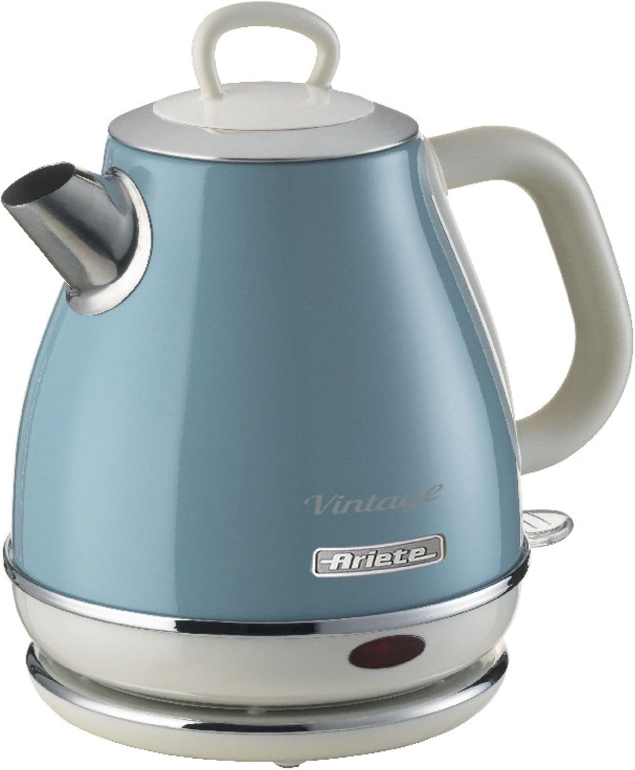 Ariete Bollitore Vintage 2868, Bollitore Elettrico con Base Cordless a 360°, Spegnimento Automatico,