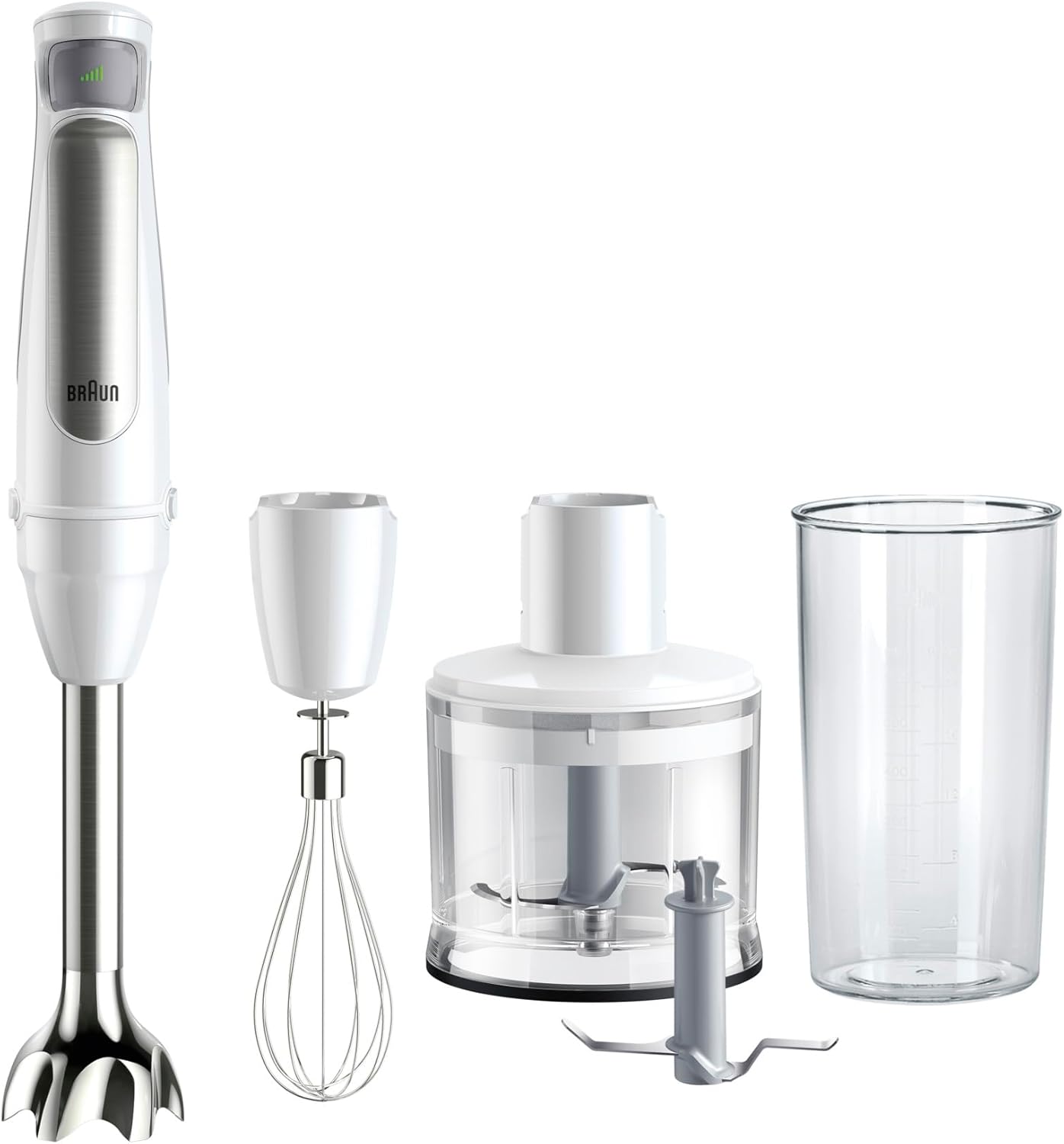 Braun MultiQuick 7 MQ7035I, Frullatore a immersione, Tecnologia Splash Control, Parti Lavabili in La
