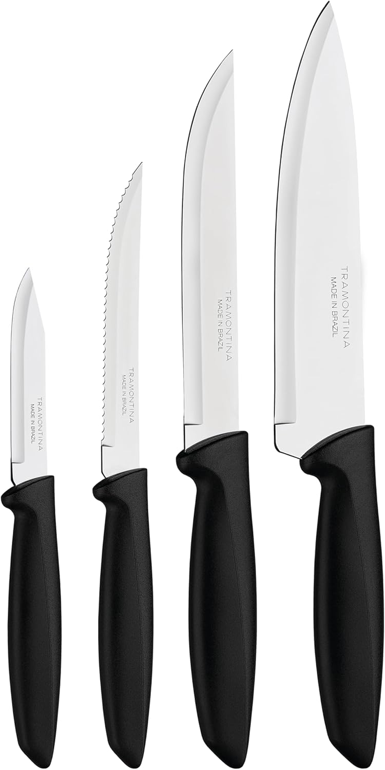 Tramontina Set Coltelli Plenus Nero 4 pezzi