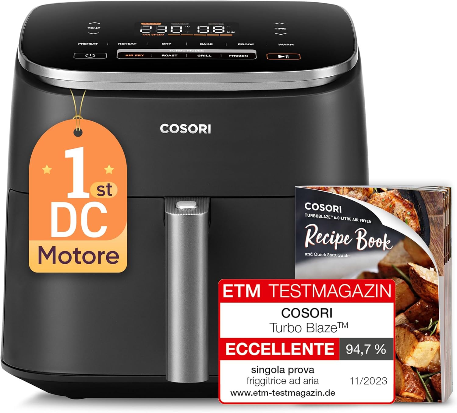 Cosori Friggitrice ad Aria Turbo Blaze 6 Litri