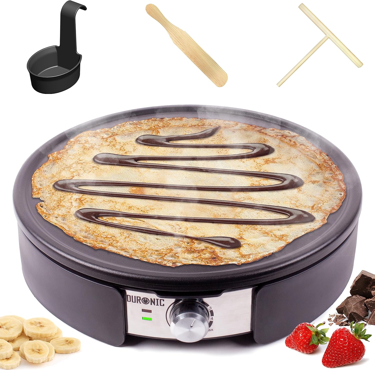 Duronic PM152 Crepiera elettrica 1500W Crepes maker