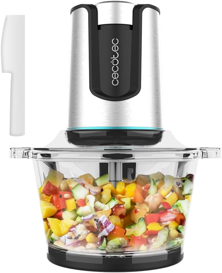 Cecotec Tritatutto elettrico ChopBeat 2000 Delhi Glass. 500 W