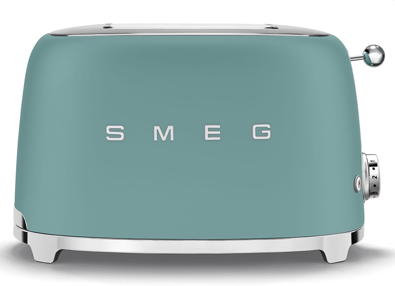 Smeg TSF01EGMEU Toaster 2 Scheiben Smaragdgrün matt