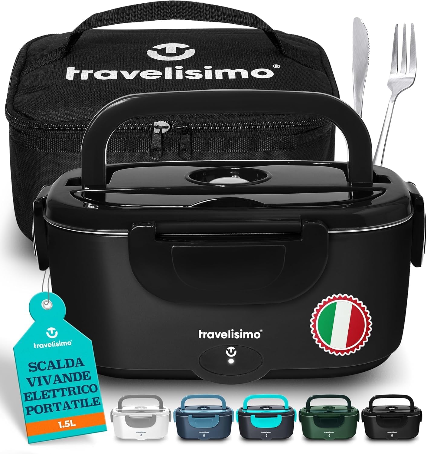 TRAVELISIMO Scaldavivande Elettrico Portatile 100W 1