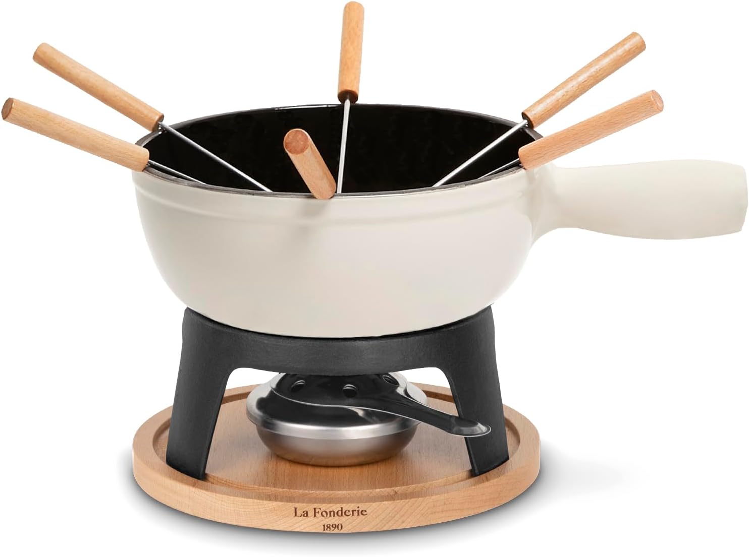 Apparecchio per fonduta in ghisa Mont Blanc