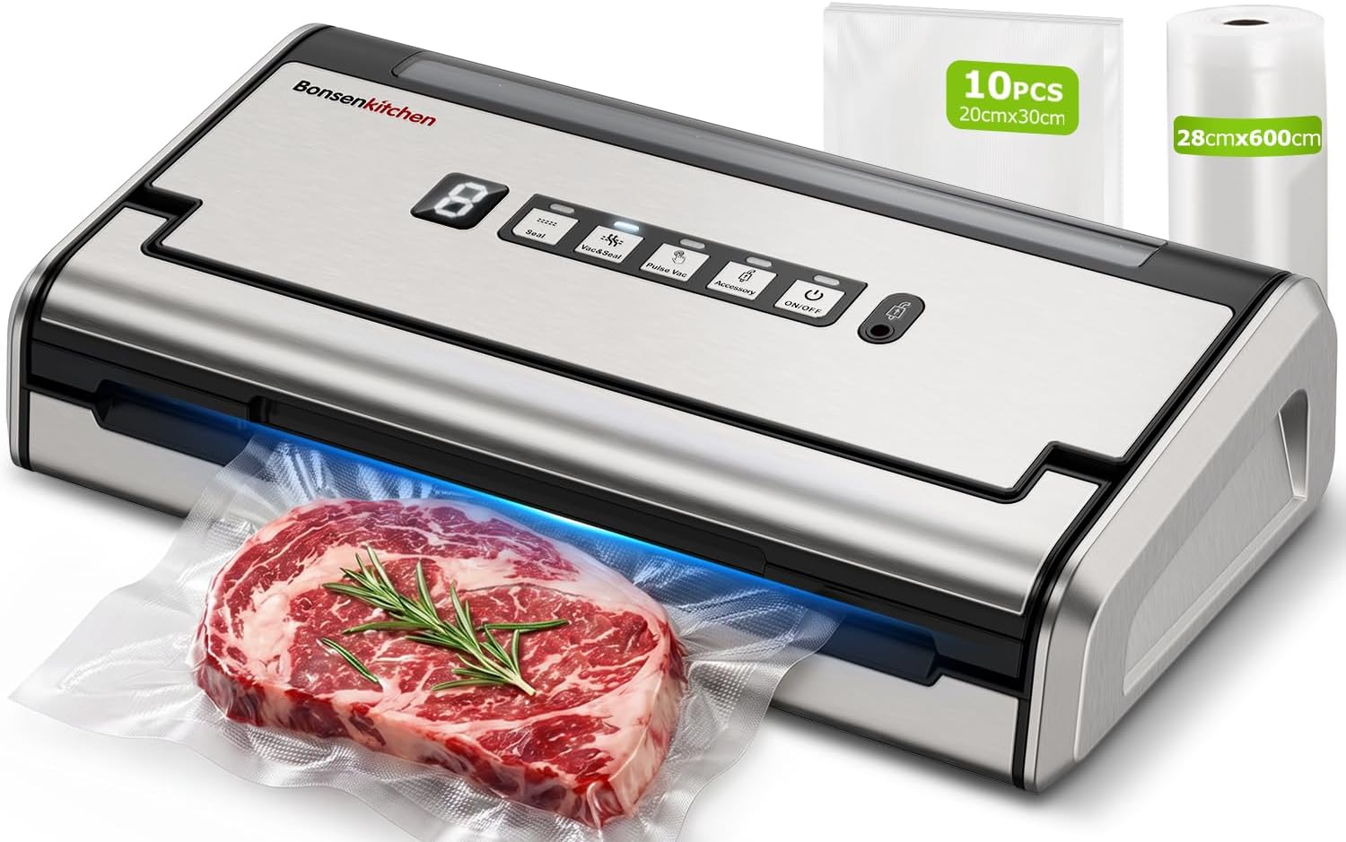 Bonsenkitchen Macchina Sottovuoto Alimenti