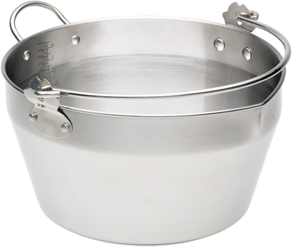 Home Made Pentola con Manico in Acciaio Inox 9 l