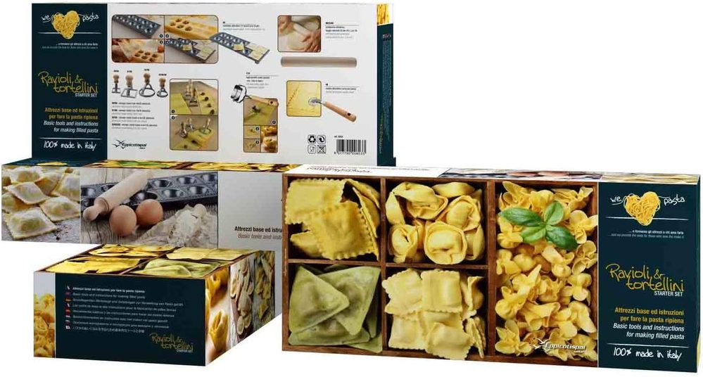 We Love Pasta 36 x 15 x 8.5 cm Beach Wood Ravioli