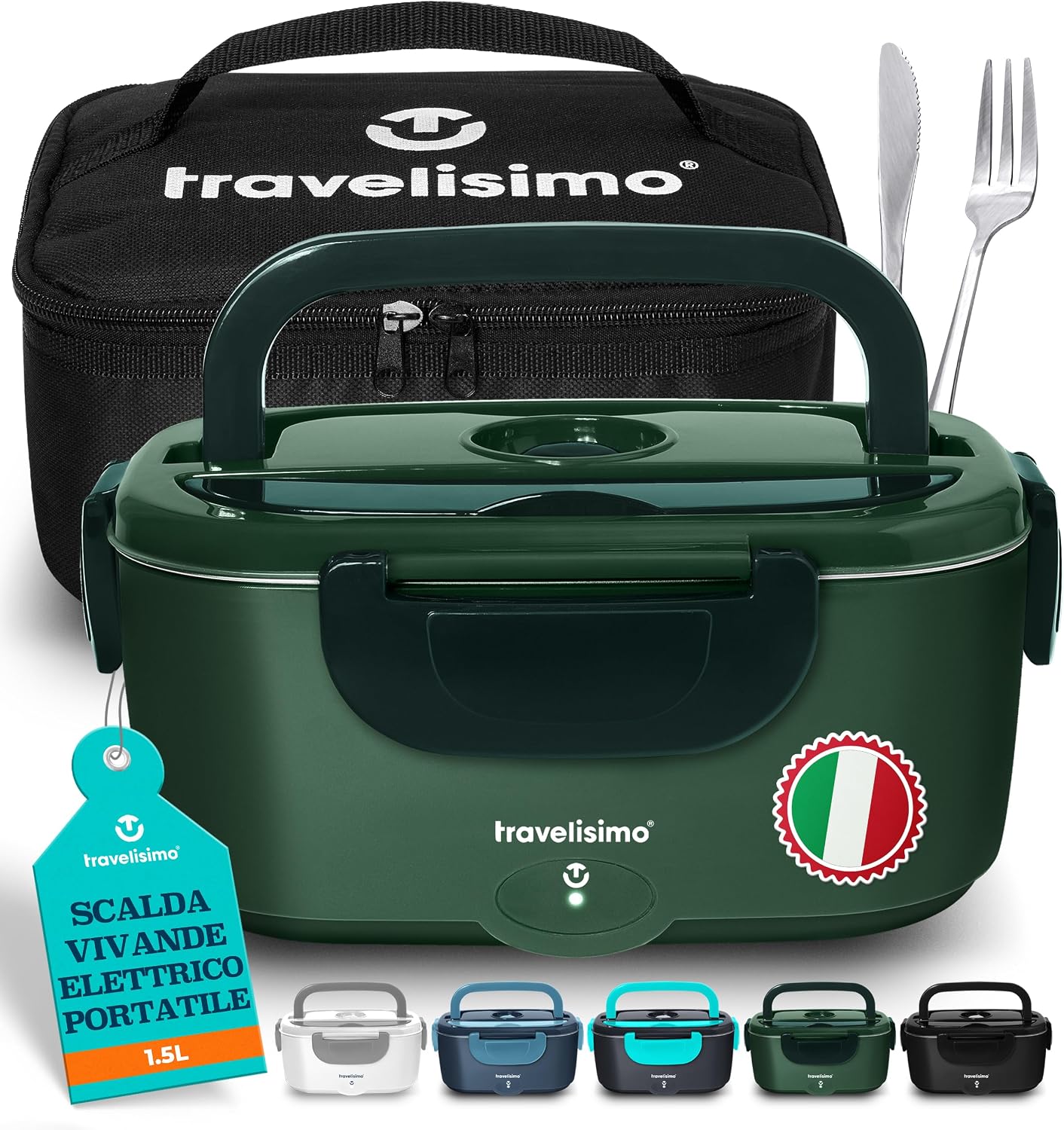 TRAVELISIMO Scaldavivande Elettrico Portatile 100W 1