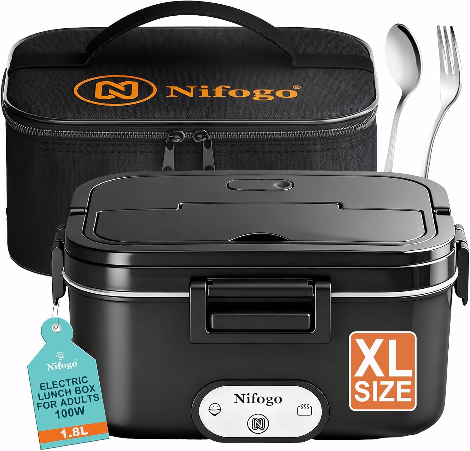 Nifogo Scaldavivande Elettrico Portatile 100W 1