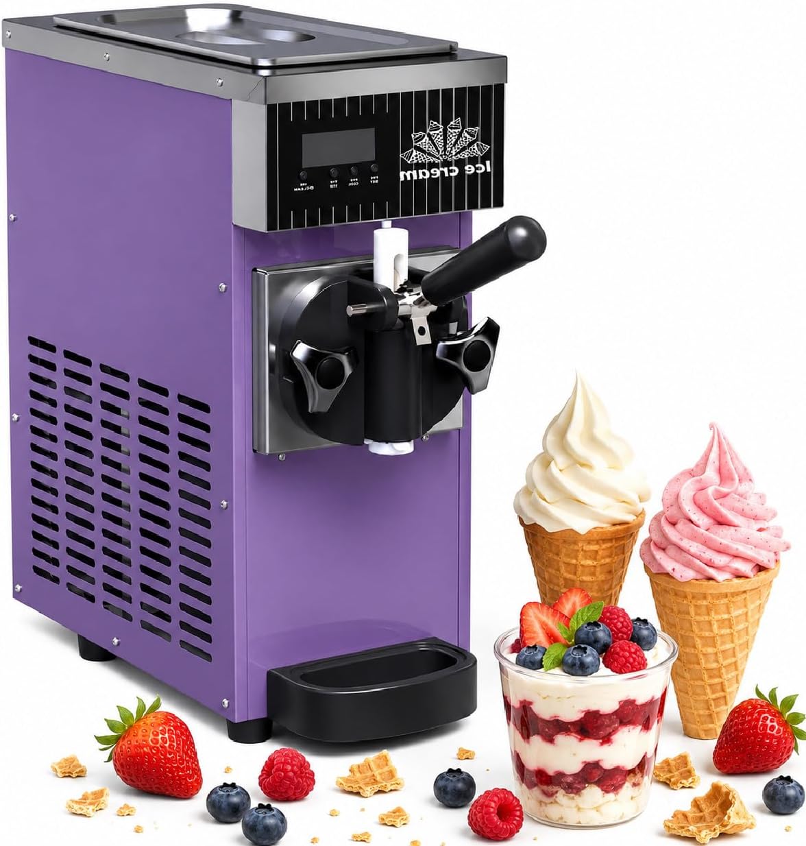 450W Soft Serve Ice Cream Maker